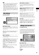 Preview for 57 page of Sony DAV-HDX587WC - Bravia Theater System Operating Instructions Manual