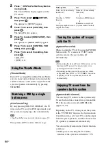 Preview for 64 page of Sony DAV-HDX587WC - Bravia Theater System Operating Instructions Manual