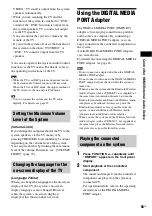 Preview for 65 page of Sony DAV-HDX587WC - Bravia Theater System Operating Instructions Manual