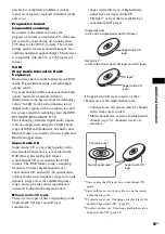 Preview for 93 page of Sony DAV-HDX587WC - Bravia Theater System Operating Instructions Manual