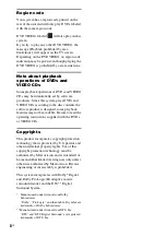 Preview for 8 page of Sony DAV-HDZ235 - Dvd Home Theater System Operating Instructions Manual