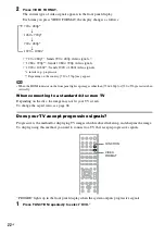 Preview for 22 page of Sony DAV-HDZ235 - Dvd Home Theater System Operating Instructions Manual