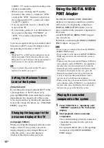 Preview for 62 page of Sony DAV-HDZ485 Operating Instructions Manual