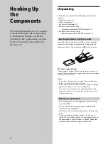 Preview for 4 page of Sony DAV-L8100 - Micro Satellite System Operating Instructions Manual