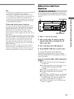 Preview for 19 page of Sony DAV-L8100 - Micro Satellite System Operating Instructions Manual