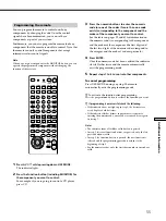 Preview for 55 page of Sony DAV-L8100 - Micro Satellite System Operating Instructions Manual