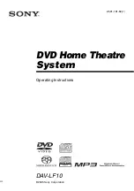 Sony DAV-LF1 Operating Instructions Manual preview