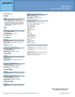 Preview for 2 page of Sony DAV-LF1H Specifications