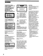 Preview for 2 page of Sony DAV-S500 - Compact Av System Operating Instructions Manual