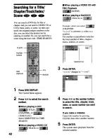 Preview for 40 page of Sony DAV-S500 - Compact Av System Operating Instructions Manual