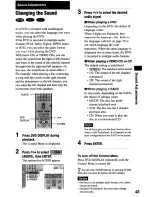 Preview for 45 page of Sony DAV-S500 - Compact Av System Operating Instructions Manual