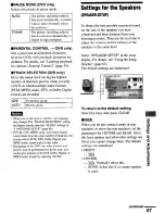 Preview for 67 page of Sony DAV-S500 - Compact Av System Operating Instructions Manual