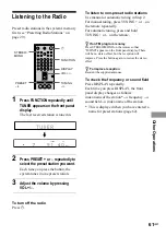 Preview for 61 page of Sony DAV-S550 Operating Instructions Manual