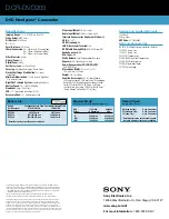 Preview for 2 page of Sony DCR-DVD203 Brochure