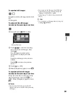 Preview for 59 page of Sony DCR-DVD650 - Hybrid Dvd Camcorder Operating Manual