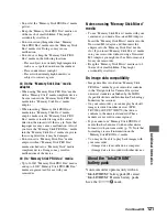 Preview for 121 page of Sony DCR-DVD650 - Hybrid Dvd Camcorder Operating Manual