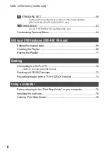 Preview for 8 page of Sony DCR DVD7 - DVD Handycam Camcorder Operating Manual