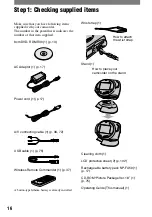 Preview for 16 page of Sony DCR DVD7 - DVD Handycam Camcorder Operating Manual