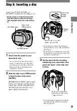 Preview for 23 page of Sony DCR DVD7 - DVD Handycam Camcorder Operating Manual