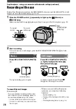 Preview for 26 page of Sony DCR DVD7 - DVD Handycam Camcorder Operating Manual