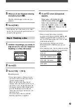 Preview for 43 page of Sony DCR DVD7 - DVD Handycam Camcorder Operating Manual