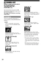 Preview for 52 page of Sony DCR DVD7 - DVD Handycam Camcorder Operating Manual