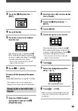 Preview for 69 page of Sony DCR DVD7 - DVD Handycam Camcorder Operating Manual