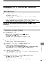 Preview for 85 page of Sony DCR DVD7 - DVD Handycam Camcorder Operating Manual