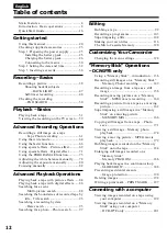 Preview for 12 page of Sony DCR-IP5E/IP7E Operating Instructions Manual