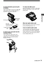 Preview for 11 page of Sony DCR-PC1000 Operating Manual