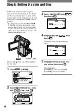 Preview for 16 page of Sony DCR-PC1000 Operating Manual