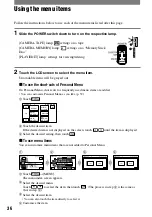 Preview for 36 page of Sony DCR-PC1000 Operating Manual