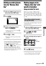 Preview for 69 page of Sony DCR-PC1000 Operating Manual