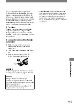 Preview for 115 page of Sony DCR-PC1000 Operating Manual