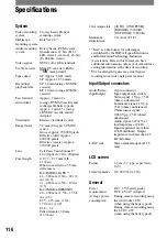 Preview for 116 page of Sony DCR-PC1000 Operating Manual