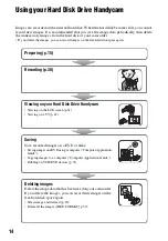 Preview for 14 page of Sony DCR SR100 - Handycam Camcorder - 3.3 MP Operating Manual