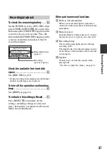 Preview for 37 page of Sony DCR SR100 - Handycam Camcorder - 3.3 MP Operating Manual