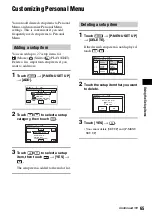 Preview for 65 page of Sony DCR SR100 - Handycam Camcorder - 3.3 MP Operating Manual