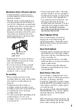 Preview for 3 page of Sony DCR-SR300 Instruction & Operation Manual