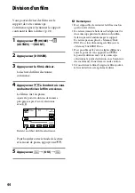 Preview for 44 page of Sony DCR-SR65 - 40gb Hdd Handycam Camcorder (French) Guide Pratique