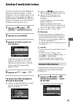 Preview for 45 page of Sony DCR-SR65 - 40gb Hdd Handycam Camcorder (French) Guide Pratique