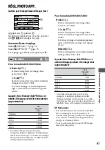 Preview for 61 page of Sony DCR-SR65 - 40gb Hdd Handycam Camcorder (French) Guide Pratique