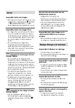 Preview for 83 page of Sony DCR-SR65 - 40gb Hdd Handycam Camcorder (French) Guide Pratique