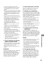 Preview for 95 page of Sony DCR-SR65 - 40gb Hdd Handycam Camcorder (French) Guide Pratique