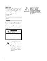 Preview for 2 page of Sony DCR-SX83 Handycam® Operating Manual