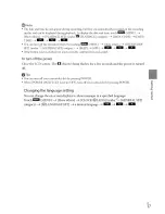 Preview for 17 page of Sony DCR-SX83 Handycam® Operating Manual