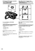 Preview for 216 page of Sony DCR-TRV145E DCR-TRV147E DCR-TRV245E Operating Instructions Manual