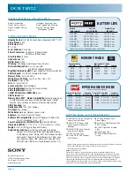 Preview for 2 page of Sony DCR-TRV22 - Digital Handycam Camcorder Specifications