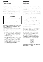 Preview for 2 page of Sony DCR-TRV30E Operating Instructions Manual