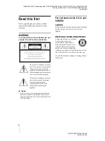 Preview for 2 page of Sony DCR-TRV460 - Digital Handycam Camcorder Operation Manual